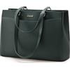 LOVEVOOK Borsa Donna Grande, PU Pelle Borse da Lavoro Università Tote Bag porta PC 15.6 Pollici, Elegante Borsa Tracolla per Ufficio University Docente Scuola
