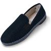 JOMIX Pantofole Uomo Estive Ciabatte da Anziani con Suola Morbida e Flessibile Scarpe Lavabile in Lavatrice da Casa Indossaggio Facile Senza Lacci (Nero,40)