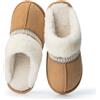 GOEWY Pantofole Donna con Schiuma a Memoria, Ciabatte Invernali Morbide in Pelle Scamosciata con Suola Antiscivolo per Interni ed Esterni, Pantofole Comode e di Tendenza come Regalo per Donna e Mamma