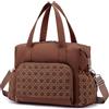 SPAHER 30L Grande Borsa Neonato Ospedale Mamma Borsone Nascita Ospedale con Tasca Umida Mommy Baby Bag Borsa Maternità Pannolini con Più Tasche et Bandoulière Amovible, Beige