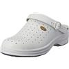 Dr. Scholl's Scholl New Bonus Punched, Zoccoli Sanitari Unisex - Adulto, Bianco, 36 EU