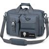 SPAHER Borsa Lavoro Uomo 24 Ore Uomo PC 14/15.6/17" Borsa Tattica Ventiquattrore Lavoro Porta PC Lavoro Cartella Laptop Briefcase Grigio
