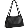Kattee Borse e borse in pelle da donna, morbida borsa a tracolla in vera pelle con chiusura magnetica superiore a scatto, nero, Casual