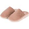 PERLETTI Pantofole Donna Invernali Ultra Leggere - Ciabatte con Suola Rialzata 3cm Casa in Ciniglia Autunno Inverno Calde Comode - Pantofola Comfort Suola Anti Shock Antiscivolo Ragazza (Beige, 40/41)