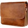 Berliner Bags Borsa da Lavoro Ghent in Vera Pelle con Scomparto per Laptop 15", Formato Medio per Ufficio e Quotidianità, Uomo e Donna - Marrone