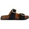 Geox Sandalo piatto da donna D New Brionia B C, Nero, 39 EU