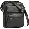 STILORD "Amir Piccolo Borsello Uomo Pelle Borsa a Tracolla Crossbody Borse Messenger Cuoio Borsa a Spalla Borselli per Ufficio Viaggi Vita Quotidiana Tablet 8 Pollici Colore:marrone medio