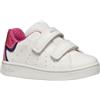 Geox B Eclyper Girl, Scarpe da Ginnastica Bambina, Bianco Fucsia, 25 EU