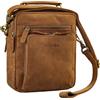 STILORD 'Nelio' Elegante Borsello Uomo Tracolla Pelle per Tablet da 10,1 Pollici Borsa Piccola Vintage Borsello Messenger Borsa Tracolla Uomo Vera Pelle, Colore:tan marrone - scuro