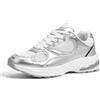 LUCKY STEP Scarpe da Running Donna - Sneakers Chunky con Suola Spessa, Traspiranti, Leggere e Comode per Camminare, Moda Casual e Sport (Oro, 6US-36EU-3UK)