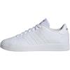 adidas Uomo Advantage Base 2.0 Shoes, Cloud White/Collegiate Green, 42 EU