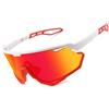SINSPORT eyewear Occhiali da Ciclismo per Uomo Donna, Occhiali da Sole Sportivi Occhiali MTB per Bici Running Baseball Correre Anti-UV400
