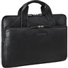 STILORD "Beau" Borsa Computer 15.6 Pollici Pelle Vintage Borsetta per Uomo e Donna Cuoio Autentica Fodera Pc 15,6 Pollici MacBook Pro Custodia Colore:nero