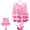 OSHYLE Gilet da nuoto per bambini, giubbotto galleggiante con cinghia di sicurezza, aiuto al galleggiamento (WB-TRX, S(1-3))
