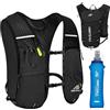 ONETOALL Zaino Trail Running, Gilet Running Uomo Donna, Running Vest con Sacca Idrica 2L, Gilet Corsa per Idratazione Ultraleggero Riflettente per Corsa MTB Bici Moto Trekking
