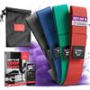 BeMaxx Loop Fasce Elastiche Fitness Set/Livelli Resistenza + eBook di Esercizio e Borsa | Banda Elastica Glutei Gambe Addominale Braccio, Trazioni Boxe Pull Up Pilates Sportiva Kit Uomo Donna