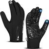 BEAST RAGE Guanti da ciclismo invernali da uomo, touchscreen, impermeabili, antivento, con fodera in morbido pile isolante, impugnatura antiscivolo, per ciclismo, corsa, sci, escursionismo, attività
