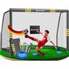 KESSER® Porta da calcio - Porta da calcio di alta qualità 300 cm, allenamento tiro allenamento rete resistente ai raggi UV, telaio in acciaio con imbottitura, picchetti per terra, pompa ad aria, coni
