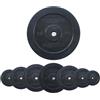 G5 HT SPORT Disco ghisa gommato Nero da 0.5 a 20 kg diametro foro 25 mm (2 KG)