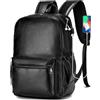 SPAHER Zaino da Viaggio PU Pelle Aereo 40x30x20 Ryanair Wizzair Zaino Porta PC 15,6 Pollici con Porta di Ricarica USB Donna Uomo 25L Piccolo Zaini da Cabina Lavoro Bagaglio a Mano Travel Backpack