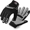BEAST RAGE Guanti da ciclismo a dita intere, con imbottitura, per uomo e donna, antiscivolo, ammortizzanti, traspiranti, touchscreen, per BMX, MTB, corsa su strada, bicicletta, arrampicata (Nero, L)