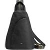 Kattee Borsa a tracolla da donna a tracolla, borsa a tracolla in pelle pieno fiore, zaino da viaggio con blocco RFID, nero, 22*12*34 cm/8.6*4.7*13.4 inch, Moda