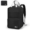 SPAHER Pieghevole Zaino Bagaglio a Mano 40x20x25cm Ryanair Zaino da Viaggio Aereo Piccolo Donna Uomo 20L per Lavoro Scuola Zainetto Porta Pc 14 Pollici Backpack Impermeabile, Nero