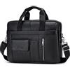 BAGZY Borsa Ventiquattr ore Uomo Business Porta PC in Pelle - Valigetta da Lavoro per Laptop 24 Ore Regalo