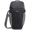 S-ZONE Custodia per fotocamera DSLR/SLR, impermeabile, per fotografi, compatibile con Nikon, Canon, Sony, Blu scuro, Zaino casual