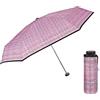 PERLETTI Ombrello Donna Ultra Compatto con Fantasia Militare - Ombrellino Portatile Leggero con Apertura Manuale Resistente - Ombrello Pieghevole Antivento Tondo - Diametro 90 cm (Tweed Rosa)