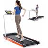 RUNIMON Tapis Roulant Elettrico Piehevole 12 km/h, RUNIMON 6 IN 1 Tapis Roulant Salvaspazio, Tapirulan con Inclinazione 9%, 2.5HP, App, Telecomando e Doppio Display LED