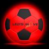 LED'S MOVE LS2 Pallone Luminoso LED Calcio Misura 5 Design Alt, Pallone da Calcio Ricaricabile USB-C, Pallone Calcio Bambini Giardino Parco, Bambini 8 10 12 Anni Sport Fuori Giocare Calcio