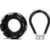 Homord Tiraraggi Bici Universale, Bicicletta Tiraraggi, 2 Pezzi Bicicletta Chiave Tiraraggi 6 in 1 Tira Raggi Regolazione dei Cerchioni 10-15G/14G - Nero