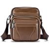 BAGZY Borsello Uomo Pelle Tracolla Piccola Borsa da Viaggio Regalo Uomo (Nero)
