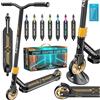 KESSER Stunt, monopattino X-Limit-Pro, sterzo a 360°, con supporto, cuscinetti ABEC 9, ruote in poliuretano da 110 mm, con supporto, monopattino, scooter da città Trick Roller per bambini e adulti