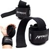 NetroxSports - straps palestra uomo e donna, cinghie sollevamento pesi, lifting per stacchi powerlifting, fasce polsi anti-slip, accessori fitness multifunzionali bodybuilding crossfit