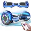 RCB Hoverboard 6.5 inch Auto-bilanciato Hover Board con Colorato luci sulle Ruote e Bluetooth, Il miglior Regalo per Bambini e Adolescente