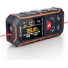 CIGMAN 120M Misuratore Laser Bilaterale,CIGMAN Metro Laser e Distanziometro con Display Digitale Retroilluminato IPS, 100 Dati Memorizzati, M/In/Ft, Misurazioni di Pitagora/Distanza/Superficie/Volume (CD60R)