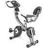 SPORTANA Cyclette EAGLE 4 4in1 Bici da Casa con Ergometro App Display LCD Attrezzi Palestra Casa Pieghevole Regolabile in Altezza con Fasce Elastiche Fitness 16 Livelli Di Resistenza