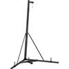 SPORTNOW Supporto Sacco da Boxe Regolabile in Altezza e Autoportante, Sostegno con Base Triangolare e Supporto per Pesi, Max 60kg, 170x90x182-225 cm, Nero