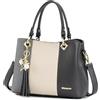 Pomelo Best Borsa a mano Donne Pelle Spalla Tracolla Tote Frangia in PU con Decorazione oro (Rosa)