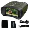 Svbony 4K Binocolo Visione Notturna, 8X Zoom Digitale Goggles di Visione Notturna, 5000mAh Batteria Ampio Schermo 3'' Binoculare Visione Notturna, 32GB Scheda Osservare Fauna Selvatica Cacciare
