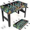 COSTWAY 2 in 1 Calcio Balilla in Legno, Calcetto Balilla con Gambe Rimovibili 2 Palline, 2 Contatori Punteggio, Biliardino per Bambini e Adulti per Feste Casa Bar (Stile 2)