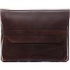 SID & VAIN® Custodia sleeve vera pelle vintage HARVORD grande borsa per pc e tablet portadocumenti PC computer portatile uomo donna marrone prodotto artigianale