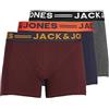 JACK & JONES Boxershorts Boxer a Pantaloncino Uomo, Nero (Bardaboes Cherry/Maritime Blue Black), XL