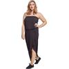 Urban Classics Ladies Viscose Bandeau Dress, Vestito, Nero (Black 7), XL