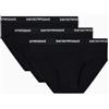 Emporio Armani Confezione da 3 Slip da Uomo (Confezione da 3), Armani Blue/Armani Blu/Armani Blue, M