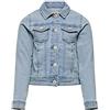 KIDS ONLY ONLY Konsara Light Blue DNM Jacket Noos Unisex Bambino, Blu jeans chiaro, 6 anni