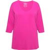 Ulla Popken Maglietta Manica 3/4 T-Shirt, Viola, 56-58 Donna