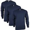 Gildan T-Shirt a Maniche Lunghe in Cotone Ultra Cotton, Modello G2400, Uomo, Blu (Navy), XL